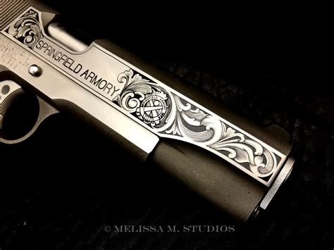 This hand engraved pattern was faithfully reproduced on the firearm by the . . 1911 engraving patterns